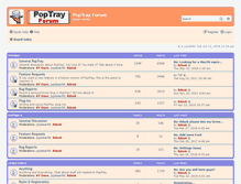 Tablet Screenshot of forum.poptray.org
